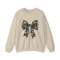 Camo Bow  Crewneck Sweatshirt