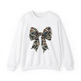 Camo Bow  Crewneck Sweatshirt