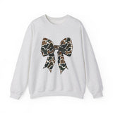 Camo Bow  Crewneck Sweatshirt