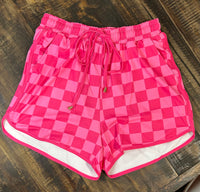 Check Mate Shorts - Pink