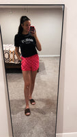 Check Mate Shorts - Pink