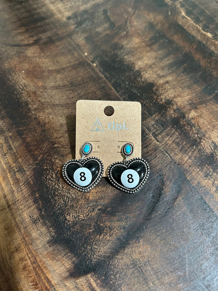 8 Ball Earrings