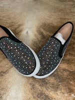 Rhinestone Shoes - black